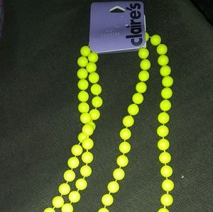 Neon bead necklace